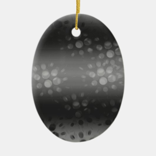 Dotted Bursts Pattern - Black, Grey, White Keramisch Ornament (Voorkant)