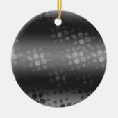 Dotted Bursts Pattern - Black, Grey, White Keramisch Ornament (Voorkant)
