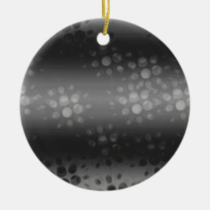 Dotted Bursts Pattern - Black, Grey, White Keramisch Ornament