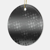 Dotted Bursts Pattern - Black, Grey, White Keramisch Ornament (Links)