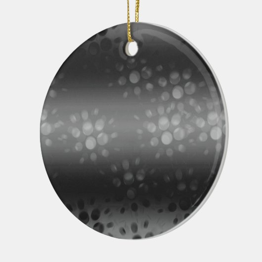 Dotted Bursts Pattern - Black, Grey, White Keramisch Ornament (Links)