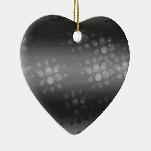 Dotted Bursts Pattern - Black, Grey, White Keramisch Ornament (Rechts)