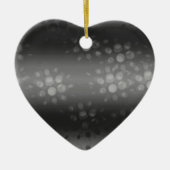 Dotted Bursts Pattern - Black, Grey, White Keramisch Ornament (Voorkant)