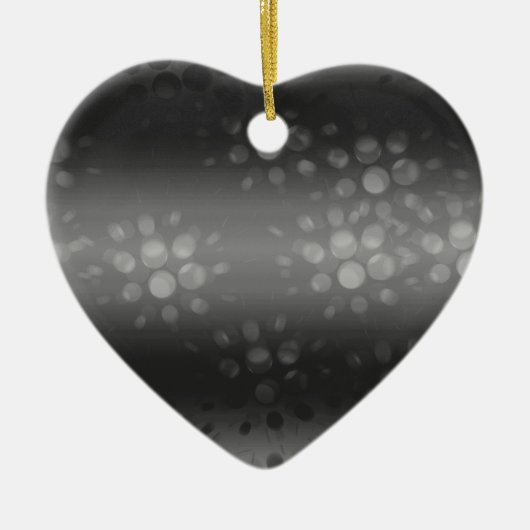 Dotted Bursts Pattern - Black, Grey, White Keramisch Ornament (Voorkant)