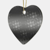 Dotted Bursts Pattern - Black, Grey, White Keramisch Ornament (Links)