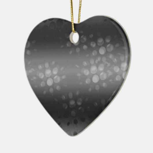 Dotted Bursts Pattern - Black, Grey, White Keramisch Ornament (Links)