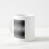 Dotted Bursts Pattern - Black, Grey, White Koffiemok (Voorkant links)