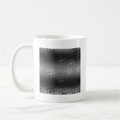 Dotted Bursts Pattern - Black, Grey, White Koffiemok (Links)