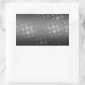 Dotted Bursts Pattern - Black, Grey, White Rechthoekige Sticker (Tas)