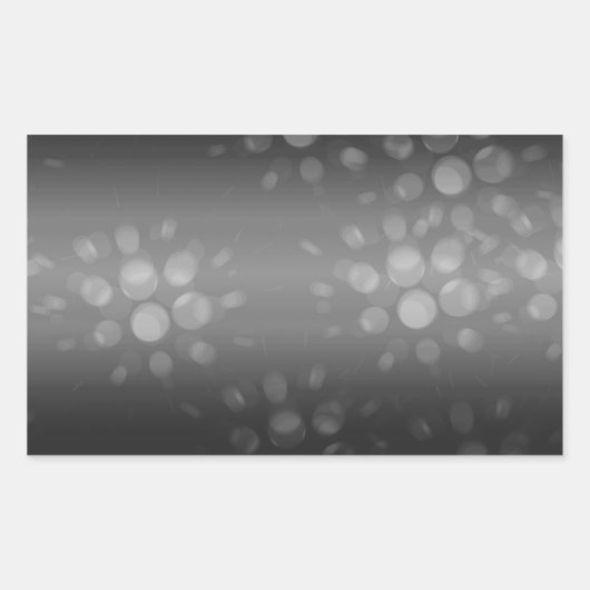 Dotted Bursts Pattern - Black, Grey, White Rechthoekige Sticker (Voorkant)