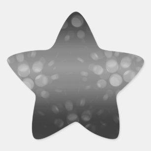 Dotted Bursts Pattern - Black, Grey, White Ster Sticker