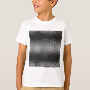 Dotted Bursts Pattern - Black, Grey, White T-shirt