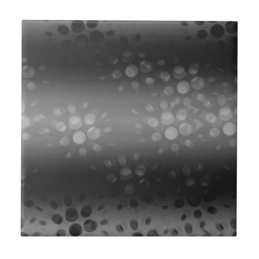 Dotted Bursts Pattern - Black, Grey, White Tegeltje (Voorkant)