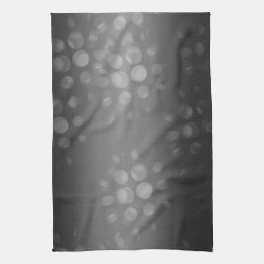 Dotted Bursts Pattern - Black, Grey, White Theedoek (Verticaal)