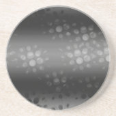 Dotted Bursts Pattern - Black, Grey, White Zandsteen Onderzetter (Voorkant)