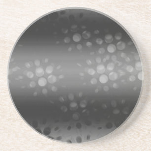 Dotted Bursts Pattern - Black, Grey, White Zandsteen Onderzetter