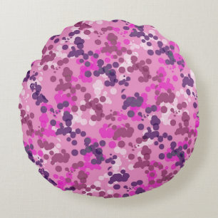 Dotted Camo Rond Kussen