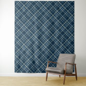 Dotted checkered pattern. Gray-blue. Wandkleed (In situ)