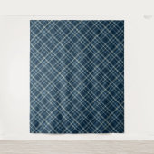 Dotted checkered pattern. Gray-blue. Wandkleed (Voorkant)