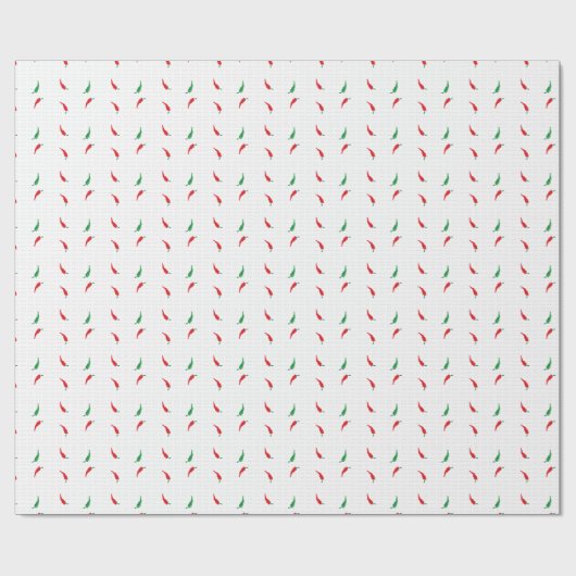 Dotted Chili Pepper Pattern Cadeaupapier (Vlak)