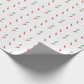 Dotted Chili Pepper Pattern Cadeaupapier (Hoek)