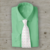 Dotted Chili Pepper Pattern Stropdas