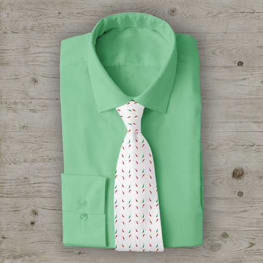 Dotted Chili Pepper Pattern Stropdas