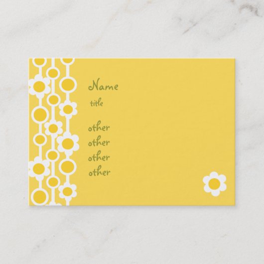 Dotted Daisies No.1 Visitekaartje (Voorkant)