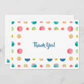 Dotted Dank u Stationery Kaart (Voorkant / Achterkant)