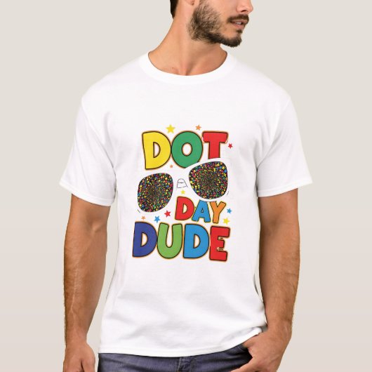 "Dotted Dude Glasses" Dot Day Kinder T-shirt (Voorkant)
