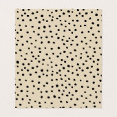 Dotted Earring Holder, Jewelry Display Card Visitekaartje (Binnenkant ongevouwen)