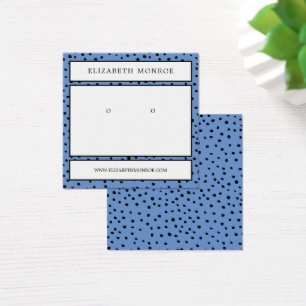 Dotted Earring Holder, Jewelry Display Vierkante Visitekaartjes