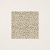 Dotted Earring Holder, Jewelry Display Vierkante Visitekaartjes (Achterkant)