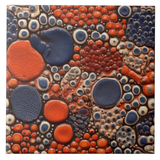 Dotted Faux Relief Glazed eigedele Decor Home Tegeltje (Voorkant)