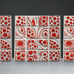 Dotted Faux Relief Glazed eigedele Decor Home Tegeltje