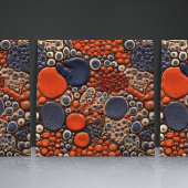 Dotted Faux Relief Glazed eigedele Decor Home Tegeltje