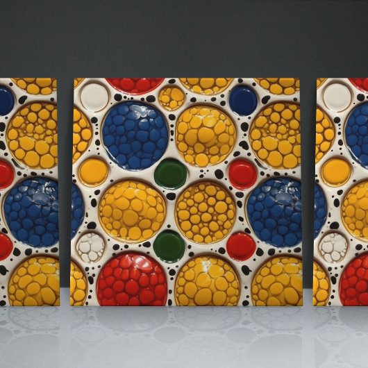 Dotted Faux Relief Glazed eigedele Decor Home Tegeltje