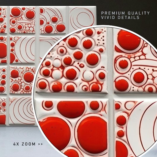 Dotted Faux Relief Glazed eigedele Decor Home Tegeltje