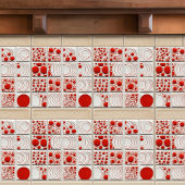 Dotted Faux Relief Glazed eigedele Decor Home Tegeltje