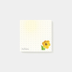 Dotted Grid - Schattigee gele tulp bloemenfotograf Post-it® Notes