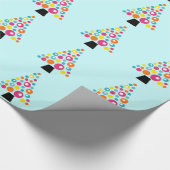 Dotted kerstboom cadeaupapier (Hoek)