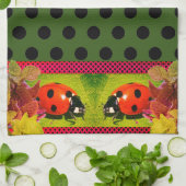 Dotted LadyBug Theedoek (Gevouwen)