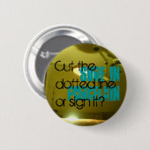 Dotted Line Pin Ronde Button 5,7 Cm (Voorkant /achterkant)