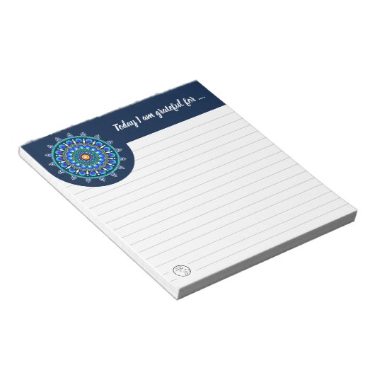 Dotted mandala notitieblok | Notitieblok Gratitude (Schuin)