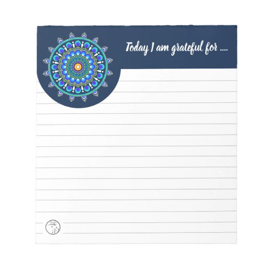 Dotted mandala notitieblok | Notitieblok Gratitude (Voorkant)