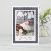 Dotted Navy | Aankondiging van een tweeledige gebo (Staand voorkant)