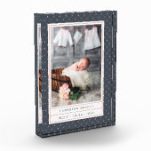 Dotted Navy | Baby geboortelasta's en Fotoblokken (Links)