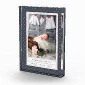 Dotted Navy | Baby geboortelasta's en Fotoblokken (Rechts)