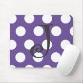 Dotted Paars Mousepad "J" Muismat (Met muis)