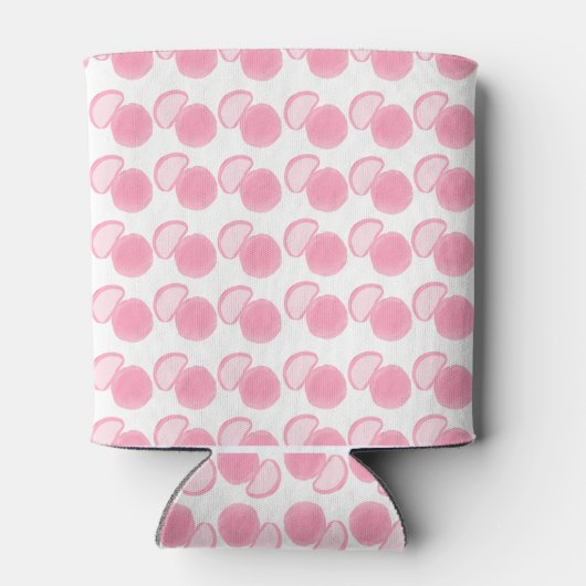 Dotted pink pastel aesthetic weeding can cooler (Achterkant)
